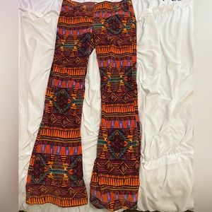 Free People Penny Pull On Aztec Flare Pants